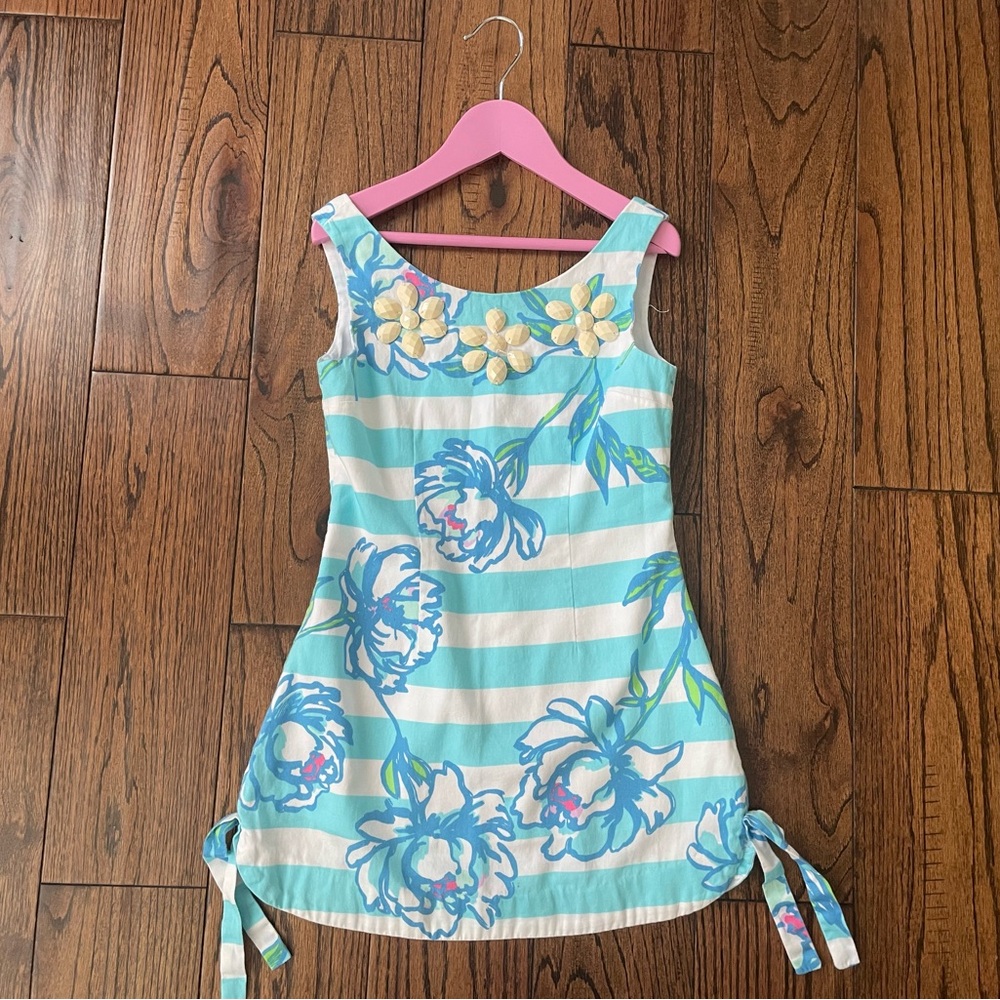 Lilly Pulitzer White and Teal Garment